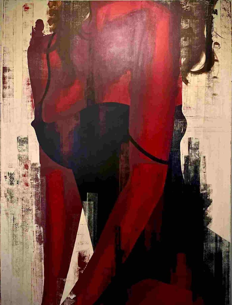 artwork art piece local artist painting berlin restaurant